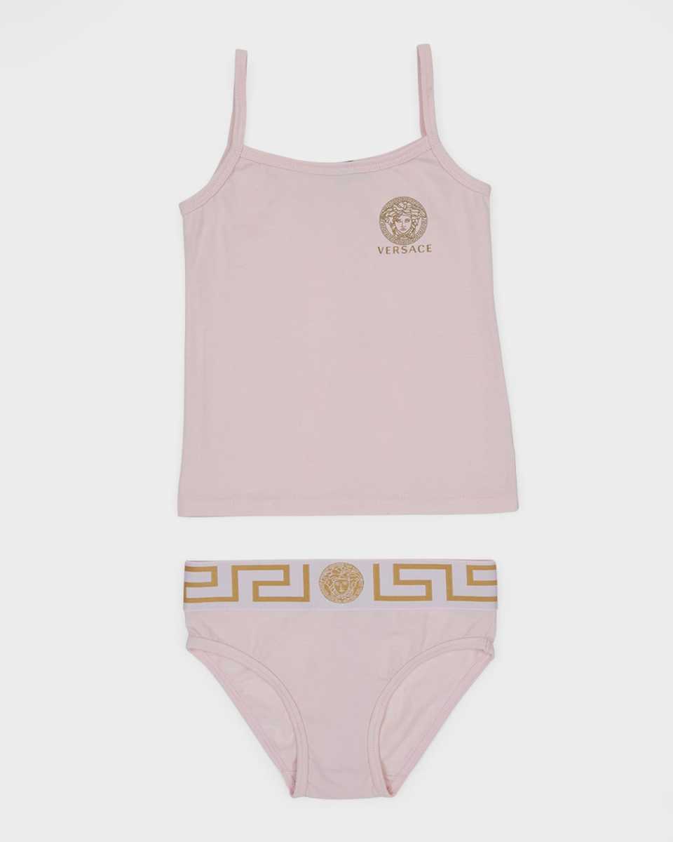 Girl's Medusa Head Cami & Panty Set, Size 8-14